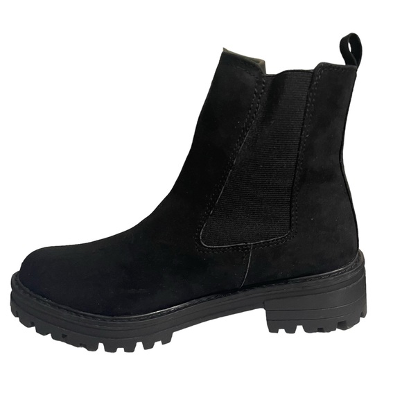 SERRA Putian Black Combat Ankle Slip on Boots Size 9 - Picture 2 of 9